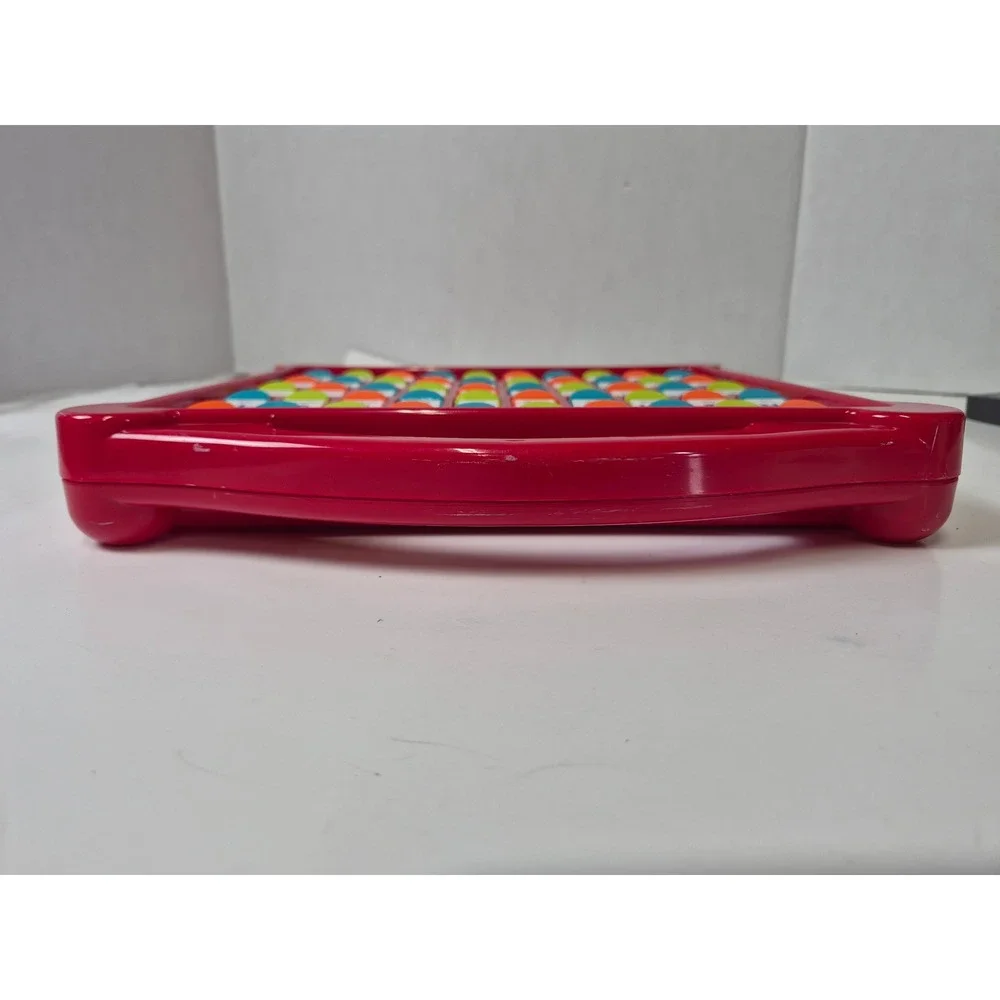 Battat Hide & Seek Alphabet Board Kids Educational Toy Red picture number flaps